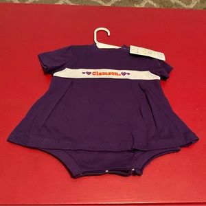 NWT size 12 month girls Clemson tiger outfit